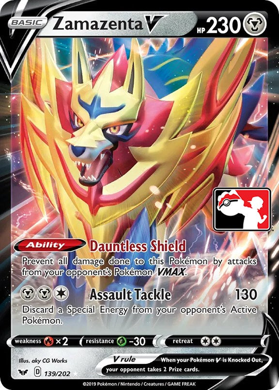 Zamazenta V (139/202) [Prize Pack Series One] | Total Play