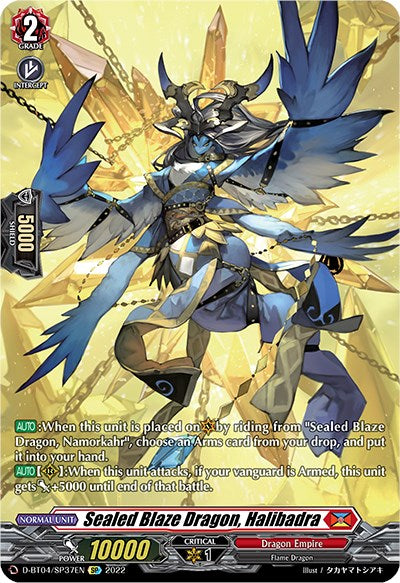 Sealed Blaze Dragon, Halibadra (D-BT04/SP37EN) [Awakening of Chakrabarthi] | Total Play
