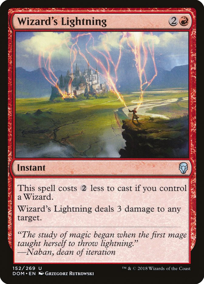 Wizard's Lightning [Dominaria] | Total Play
