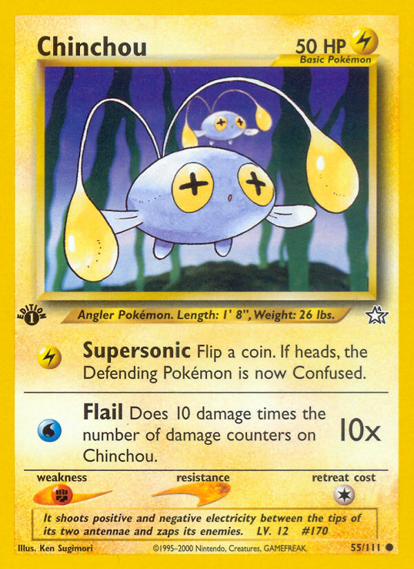 Chinchou (55/111) [Neo Genesis 1st Edition] | Total Play