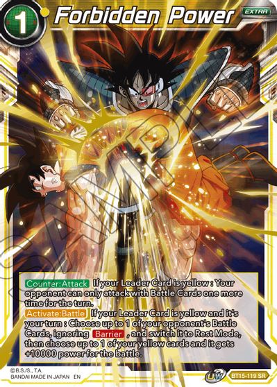 Forbidden Power (BT15-119) [Saiyan Showdown] | Total Play