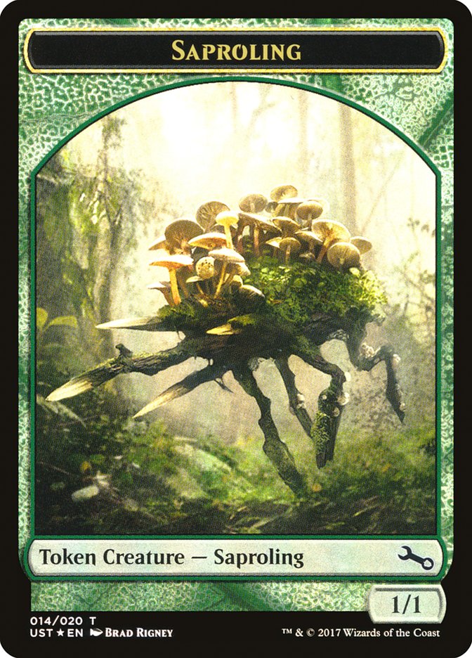 Saproling // Saproling Double-Sided Token [Unstable Tokens] | Total Play