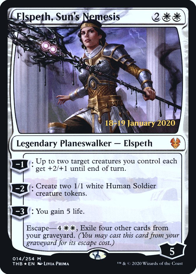 Elspeth, Sun's Nemesis [Theros Beyond Death Prerelease Promos] | Total Play