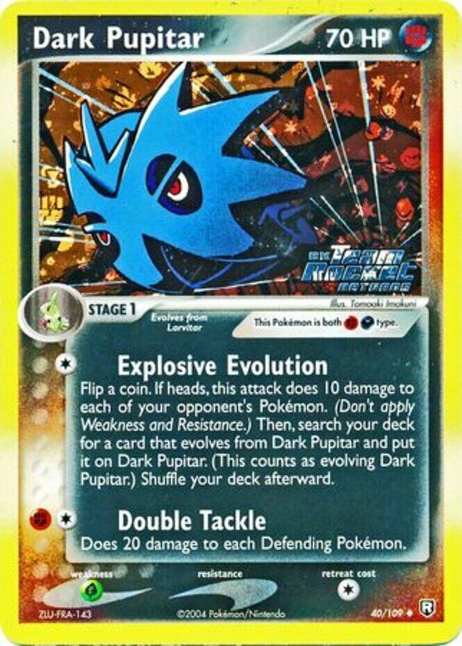 Dark Pupitar (40/109) (Stamped) [EX: Team Rocket Returns] | Total Play