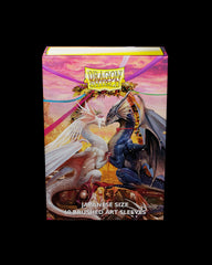 Dragon Shield: Japanese Size 60ct Brushed Art Sleeves - Valentine Dragons (2023) | Total Play