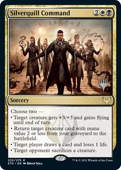 Silverquill Command (Promo Pack) [Strixhaven: School of Mages Promos] | Total Play