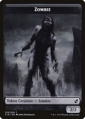 Ob Nixilis, Reignited Emblem // Zombie (010) Double-Sided Token [Commander 2019 Tokens] | Total Play