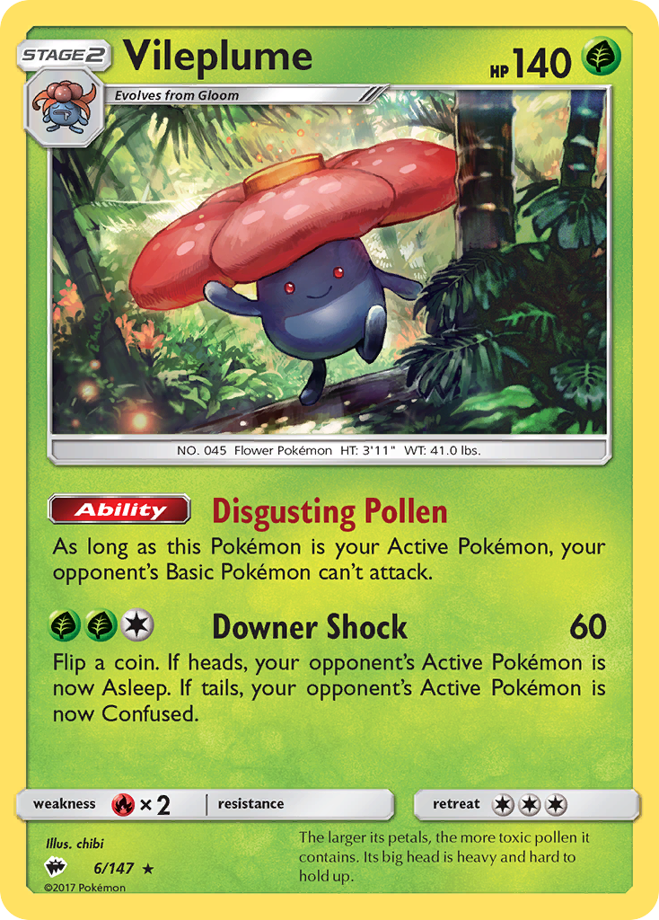 Vileplume (6/147) [Sun & Moon: Burning Shadows] | Total Play