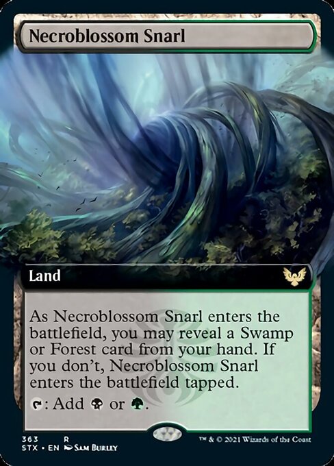 Necroblossom Snarl (Extended Art) [Strixhaven: School of Mages] | Total Play