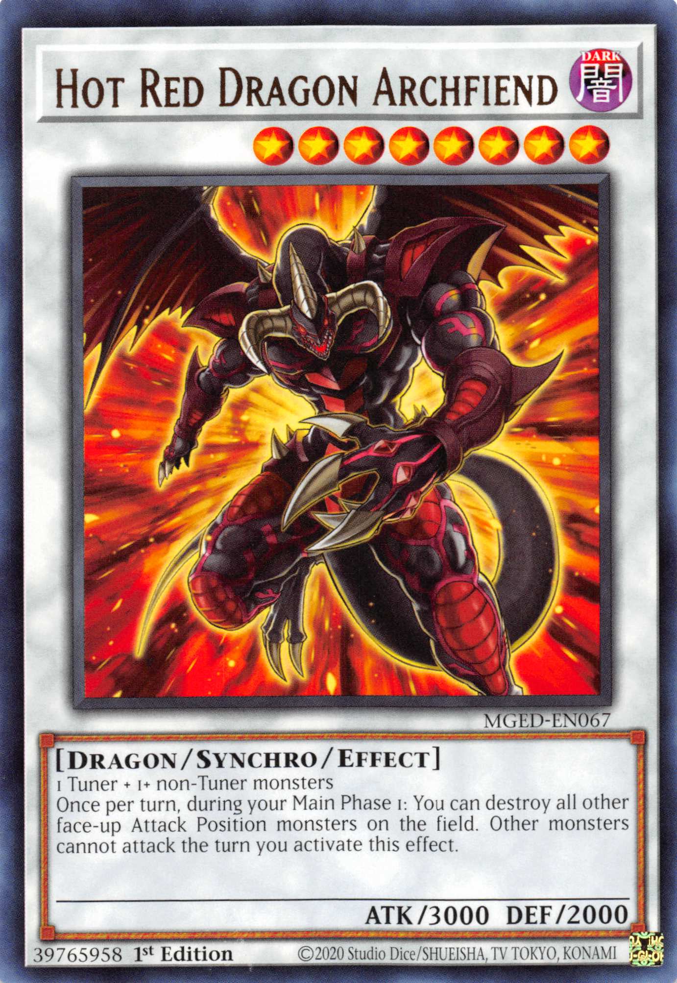 Hot Red Dragon Archfiend [MGED-EN067] Rare | Total Play