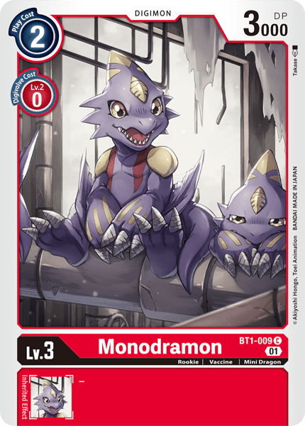 Monodramon [BT1-009] (Alternative Art) [Starter Deck: Gallantmon] | Total Play