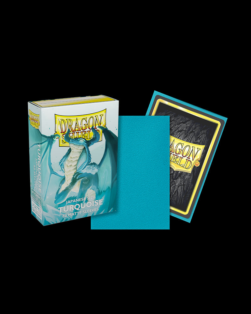 Dragon Shield: Japanese Size 60ct Sleeves - Turquoise (Matte) | Total Play