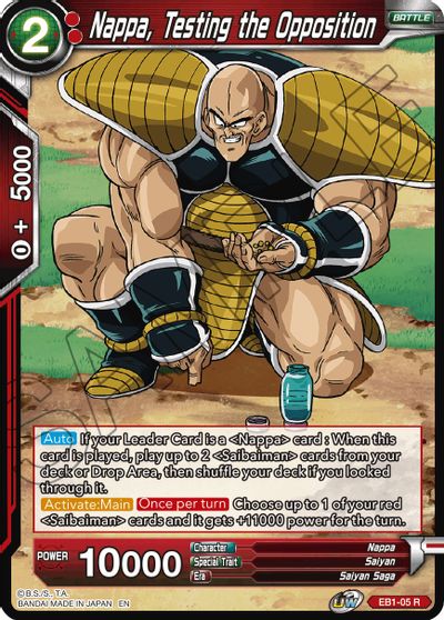 Nappa, Testing the Opposition (EB1-05) [Battle Evolution Booster] | Total Play
