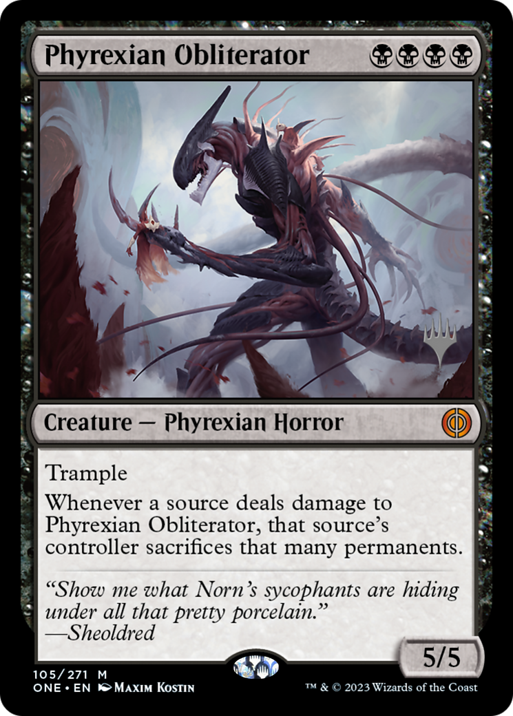 Phyrexian Obliterator (Promo Pack) [Phyrexia: All Will Be One Promos] | Total Play