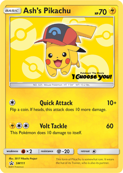 Ash's Pikachu (SM111) [Sun & Moon: Black Star Promos] | Total Play