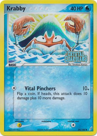 Krabby (54/100) (Stamped) [EX: Crystal Guardians] | Total Play