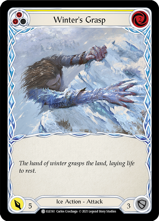 Winter's Grasp (Yellow) [ELE161] (Tales of Aria)  1st Edition Normal | Total Play