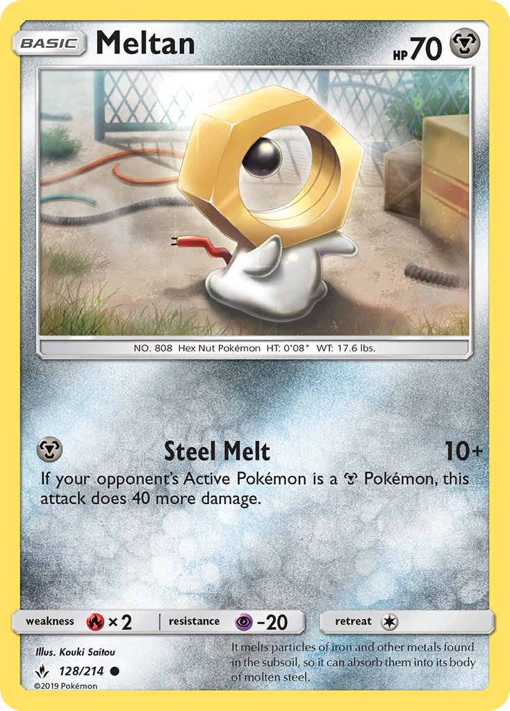 Meltan (128/214) [Sun & Moon: Unbroken Bonds] | Total Play