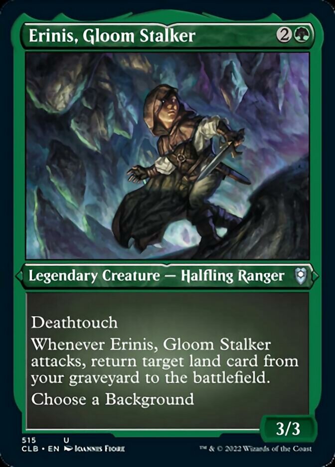 Erinis, Gloom Stalker (Foil Etched) [Commander Legends: Battle for Baldur's Gate] | Total Play