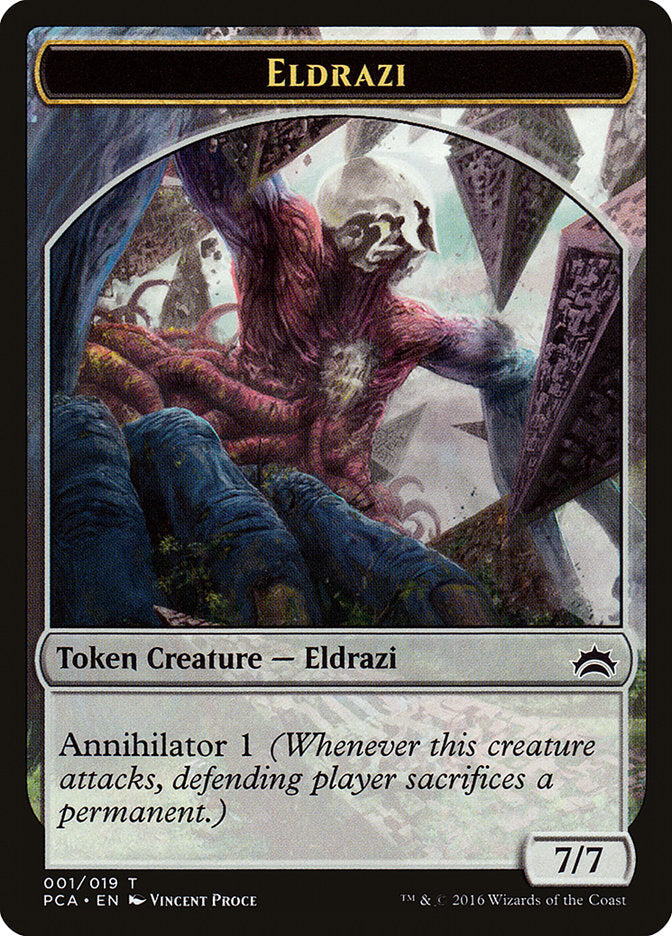 Eldrazi Spawn (002) // Eldrazi Double-Sided Token [Planechase Anthology Tokens] | Total Play