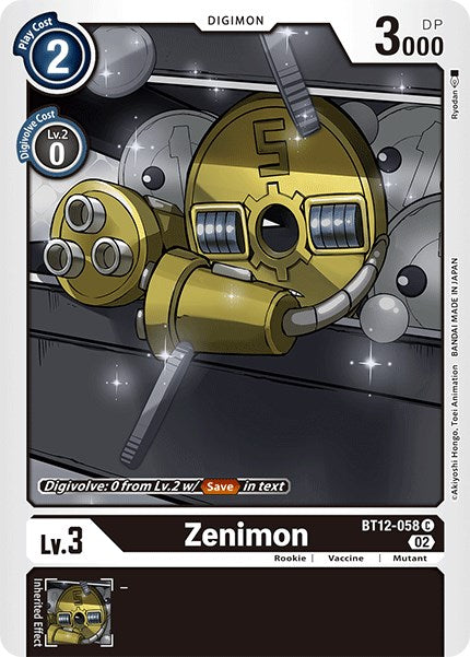 Zenimon [BT12-058] [Across Time] | Total Play