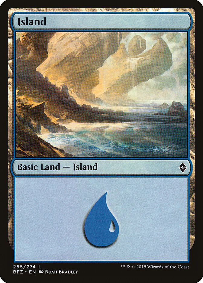 Island (255a) [Battle for Zendikar] | Total Play