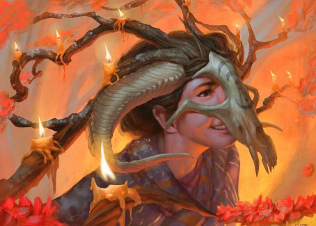 Hedgewitch's Mask Art Card [Innistrad: Midnight Hunt Art Series] | Total Play