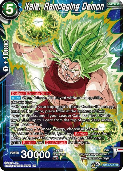 Kale, Rampaging Demon (BT15-042) [Saiyan Showdown] | Total Play