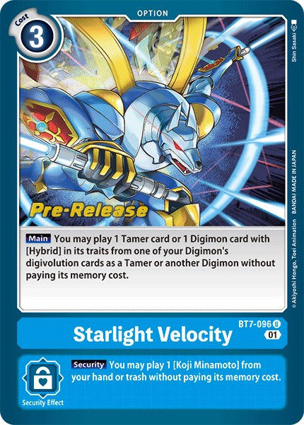 Starlight Velocity [BT7-096] [Next Adventure Pre-Release Cards] | Total Play
