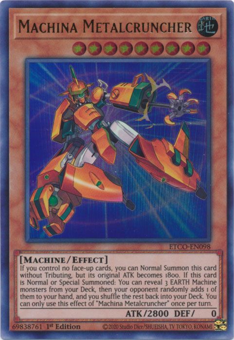 Machina Metalcruncher [ETCO-EN098] Ultra Rare | Total Play