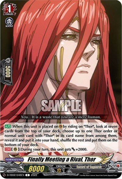 Finally Meeting a Rival, Thor (D-TB02/048EN) [Record of Ragnarok] | Total Play