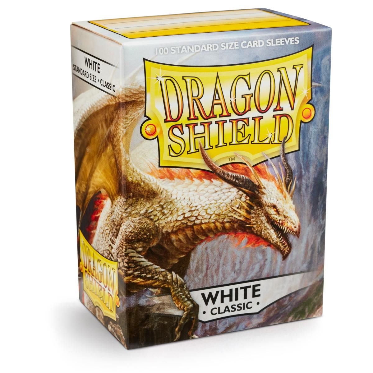 Dragon Shield: Standard 100ct Sleeves - White (Classic) | Total Play