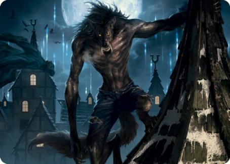 Stalking Predator Art Card [Innistrad: Midnight Hunt Art Series] | Total Play