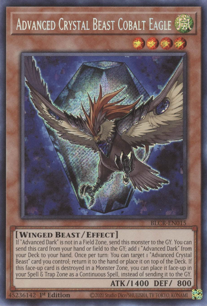 Advanced Crystal Beast Cobalt Eagle [BLCR-EN015] Secret Rare | Total Play