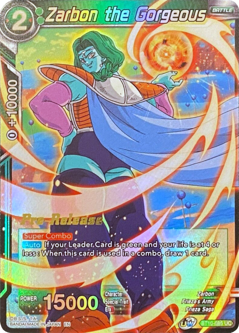 Zarbon the Gorgeous (BT10-085) [Rise of the Unison Warrior Prerelease Promos] | Total Play