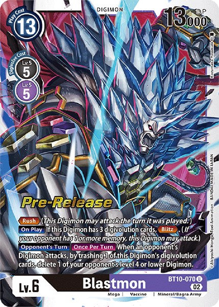 Blastmon [BT10-070] [Xros Encounter Pre-Release Cards] | Total Play