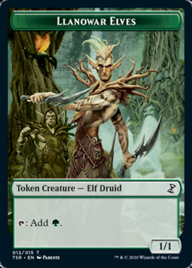 Llanowar Elves Token [Time Spiral Remastered Tokens] | Total Play