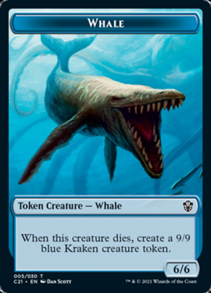 Beast (010) // Whale Double-Sided Token [Commander 2021 Tokens] | Total Play