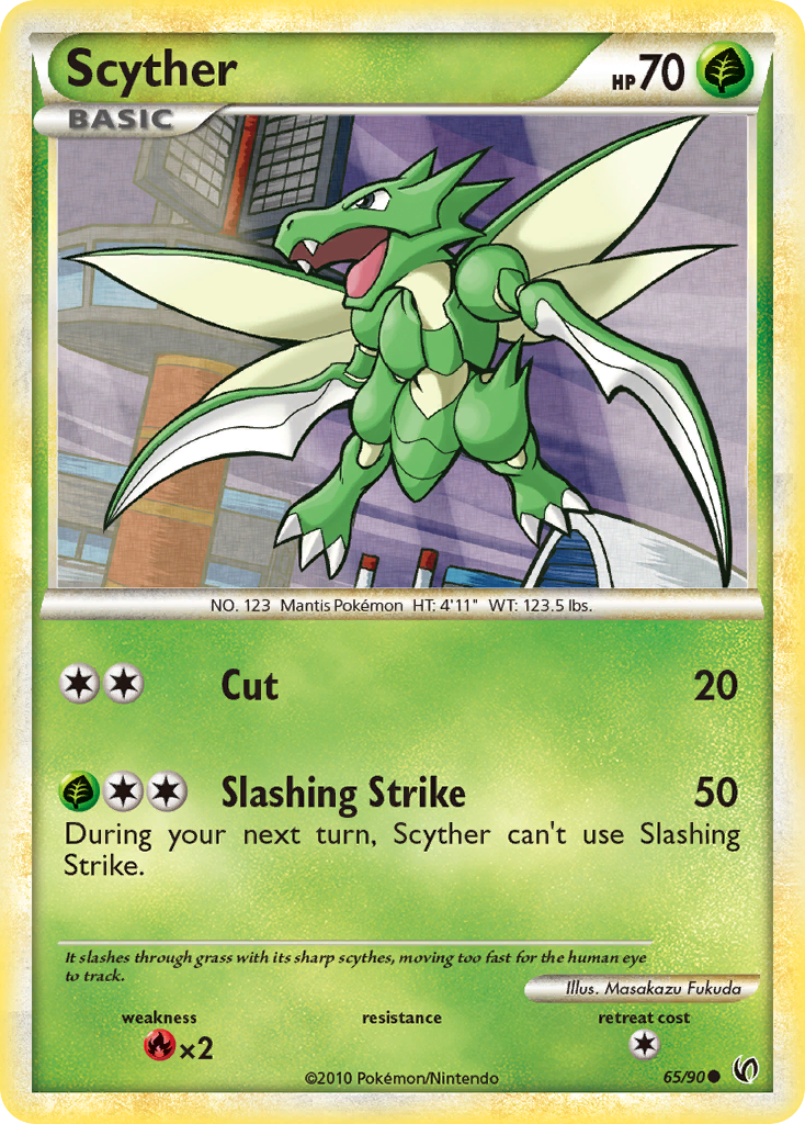 Scyther (65/90) [HeartGold & SoulSilver: Undaunted] | Total Play