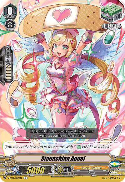 Staunching Angel (V-BT12/057EN) [Divine Lightning Radiance] | Total Play