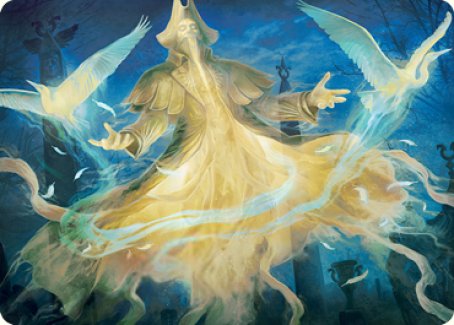 Heron-Blessed Geist Art Card [Innistrad: Crimson Vow Art Series] | Total Play