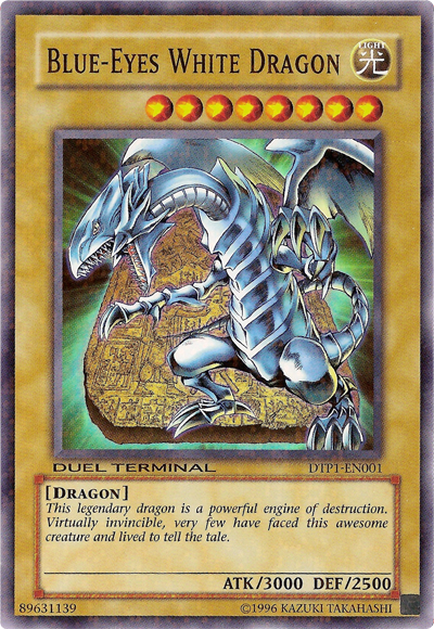 Blue-Eyes White Dragon [DTP1-EN001] Super Rare | Total Play