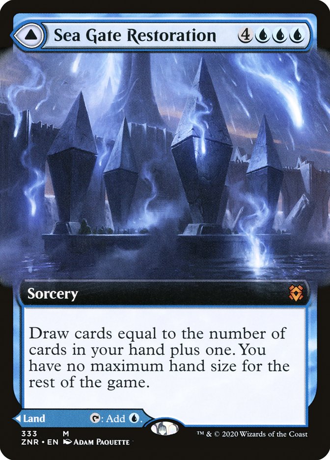 Sea Gate Restoration // Sea Gate, Reborn (Extended Art) [Zendikar Rising] | Total Play