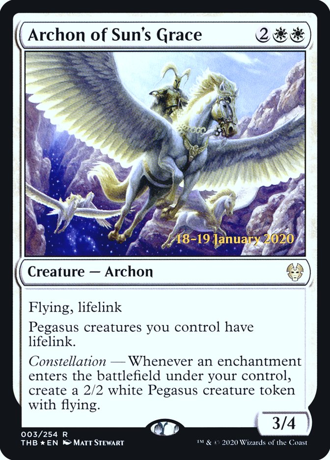 Archon of Sun's Grace [Theros Beyond Death Prerelease Promos] | Total Play