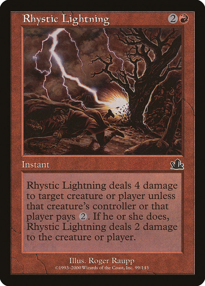 Rhystic Lightning [Prophecy] | Total Play