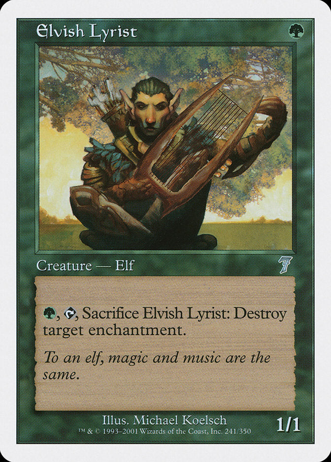 Elvish Lyrist [Seventh Edition] | Total Play