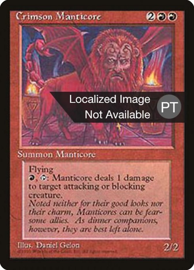 Crimson Manticore [Fourth Edition (Foreign Black Border)] | Total Play