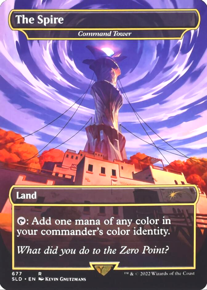 Command Tower - The Spire (Borderless) [Secret Lair Drop Promos] | Total Play