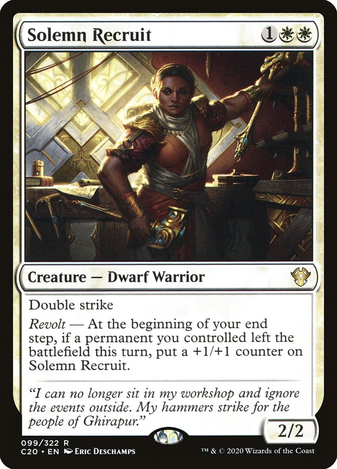 Solemn Recruit [Commander 2020] | Total Play