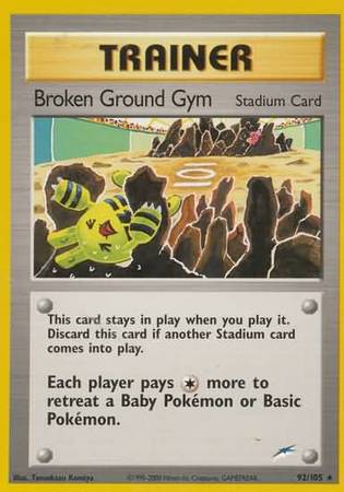 Broken Ground Gym (92/105) [Neo Destiny Unlimited] | Total Play